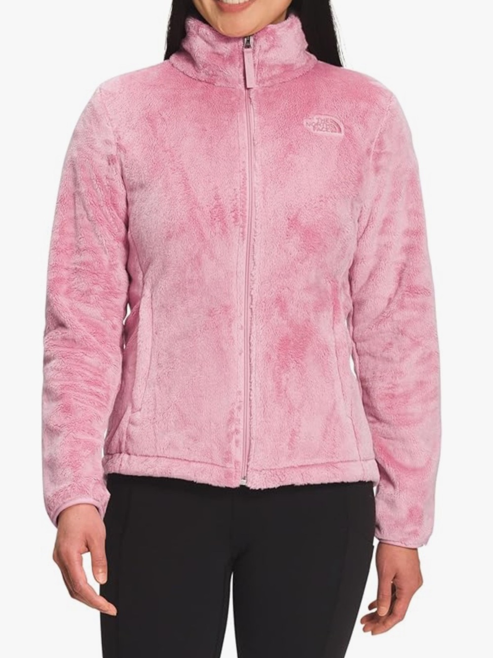 The North Face Women's Pink Osito Plush Fleece Jacket
